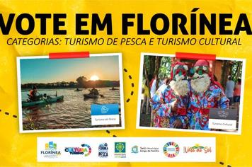 FLORÍNEA ESTÁ CONCORRENDO EM 2 CATEGORIAS NO PRÊMIO TOP DESTINOS TURÍSTICOS