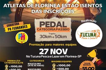 FLORÍNEA REALIZA PEDAL CATEGORIA PASSEIO 30K E 50K