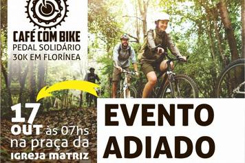 CAFÉ COM BIKE É ADIADO PARA DIA 17 DE OUTUBRO