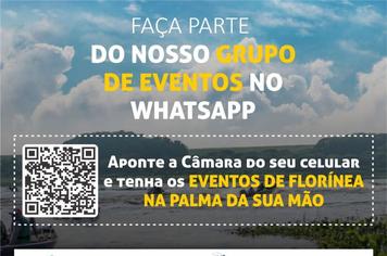 PREFEITURA DE FLORÍNEA LANÇA ZAP DE EVENTOS